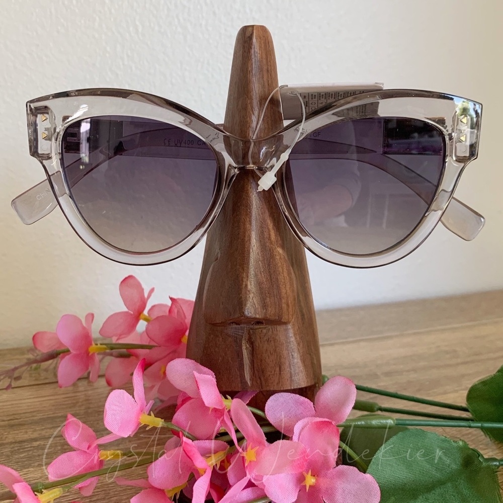 Gray Cat Eye Sunglasses